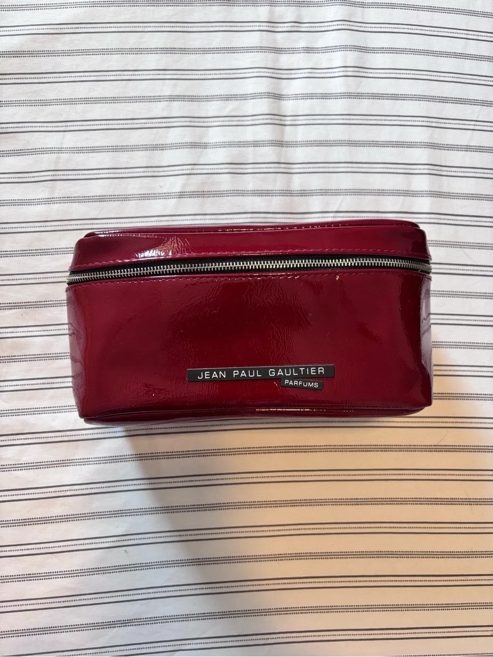 Jean Paul Gaultier Red Cosmetic Vanity Bag